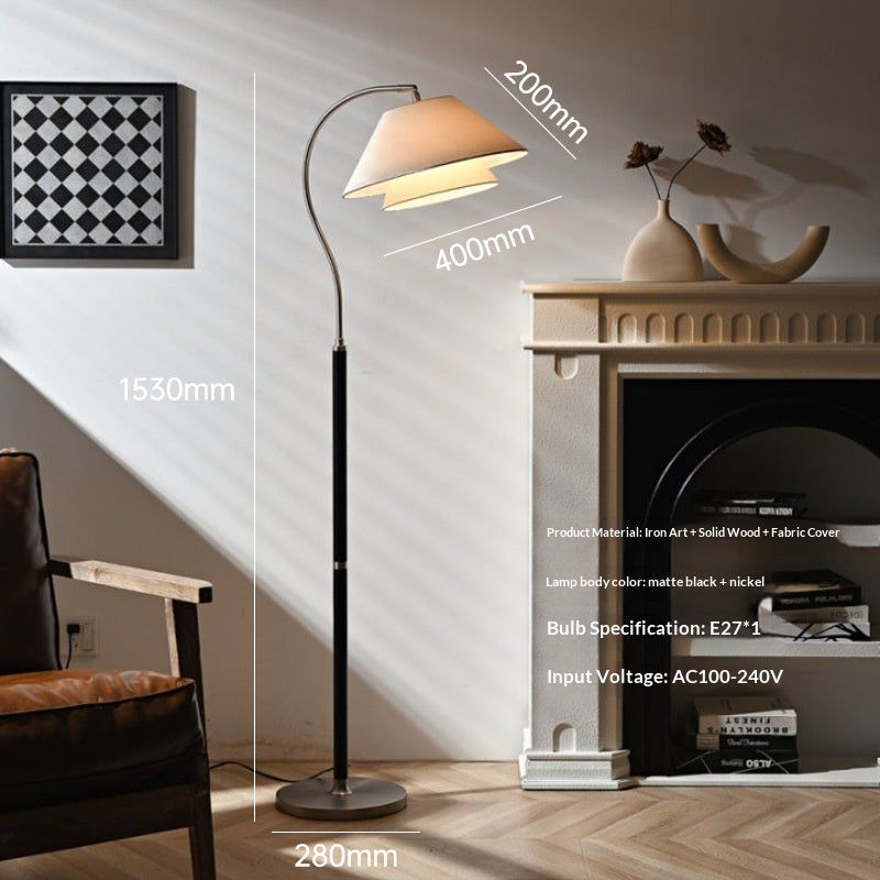 Salon et chambre au sol lampe plissée lumière ambiante