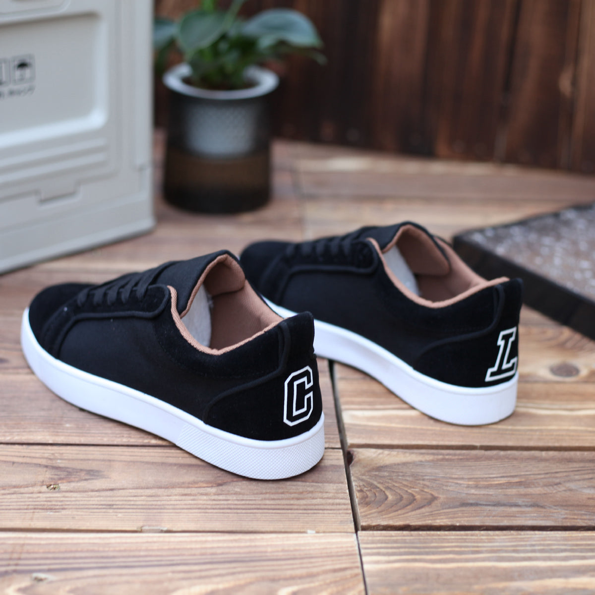Rouge fond hommes sneakers toile de sport respirable