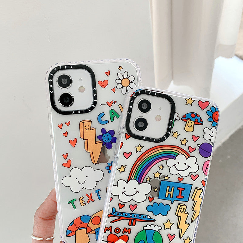 Coque de téléphone TPU couleur Graffiti