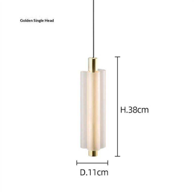 Lampe pendentif côté lit acrylique postmoderne