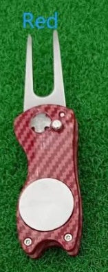 Carbon-Fibre Golf vert réparation pliant divot outil