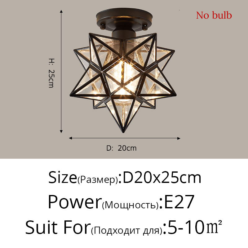 Lampe de plafond Nordic Creative Five Star