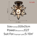 Lampe de plafond Nordic Creative Five Star