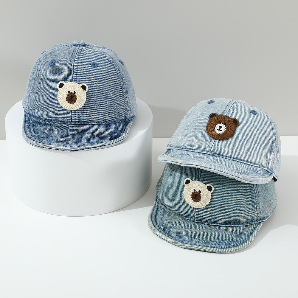 Été Noyau en peluche ours Applique Floppy Mignon et bébé apaisant Baseball