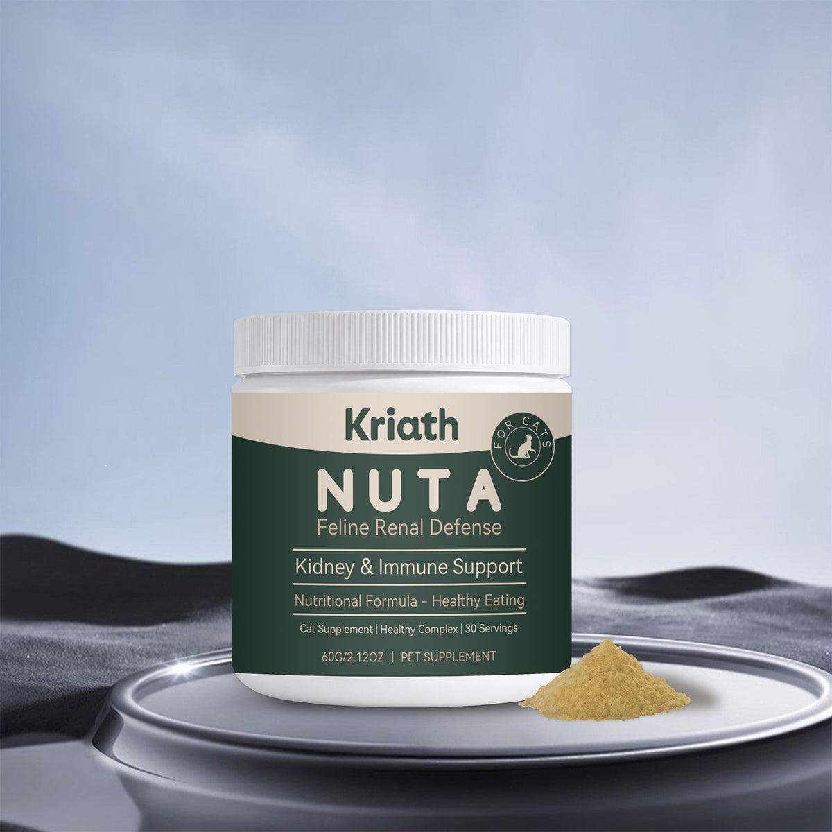 Kriath Cat Care Nutritional Powder Daily Care Confortable complément doux Cat Body Neede
