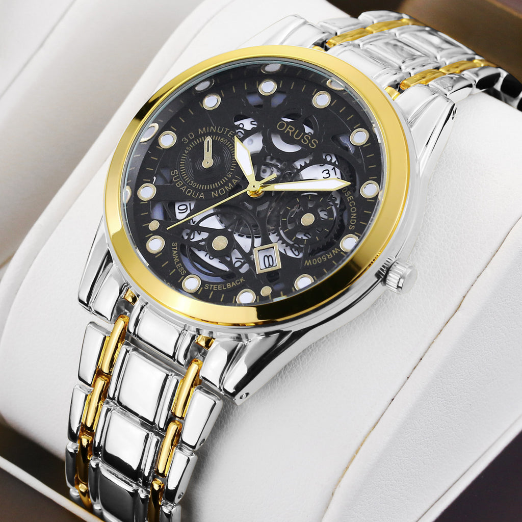 Mouvement automatique de montres Quartz Hollow