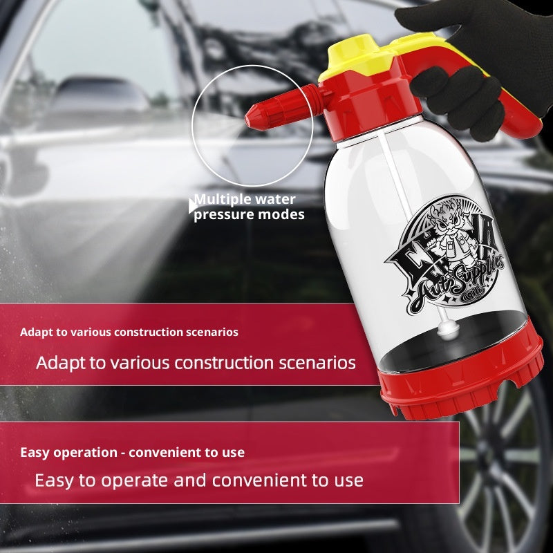 Bouteille de pulvérisation électrique pour le lavage de voiture et l'application de film avec le renforcement de la pression d'air