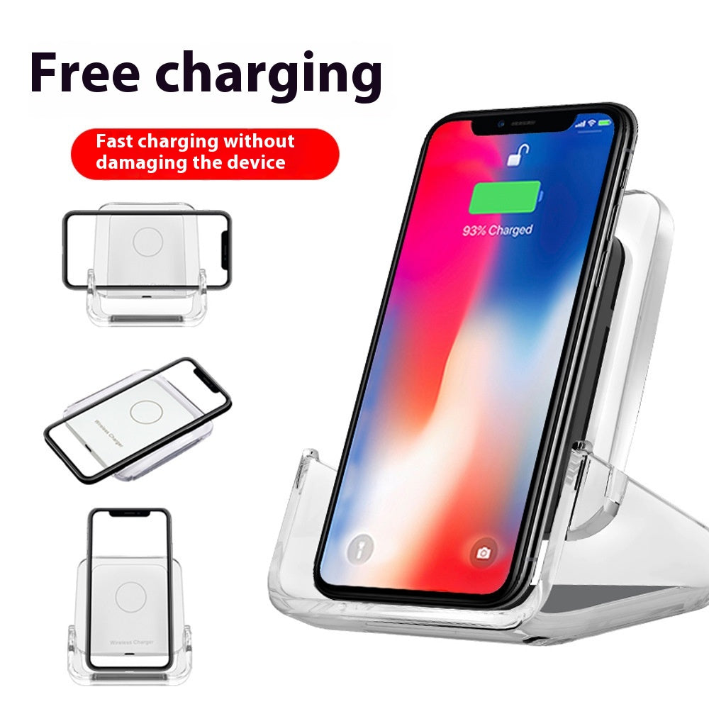 Chargeur sans fil charge rapide verticale support de bureau