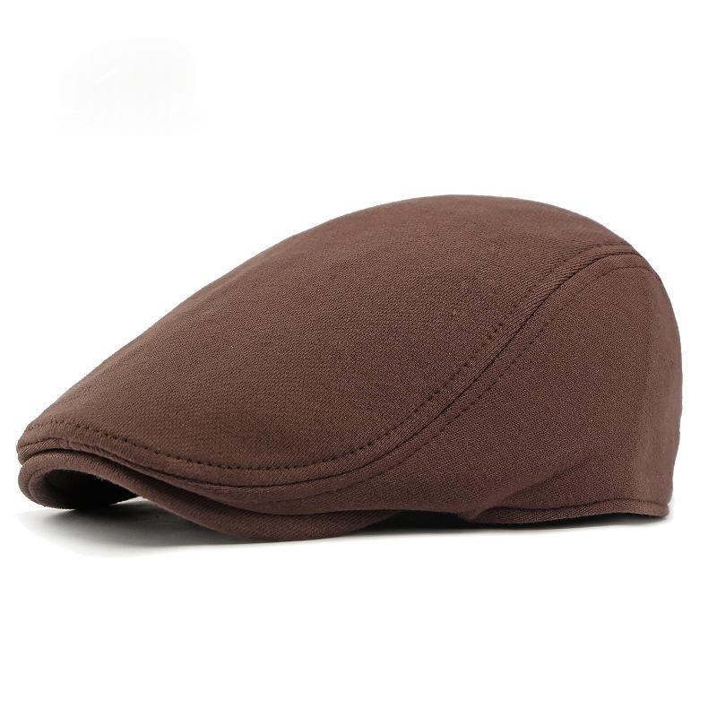 Cotton tricoté Beret British Retro Versatile Simple Newsboy Cap Trendy