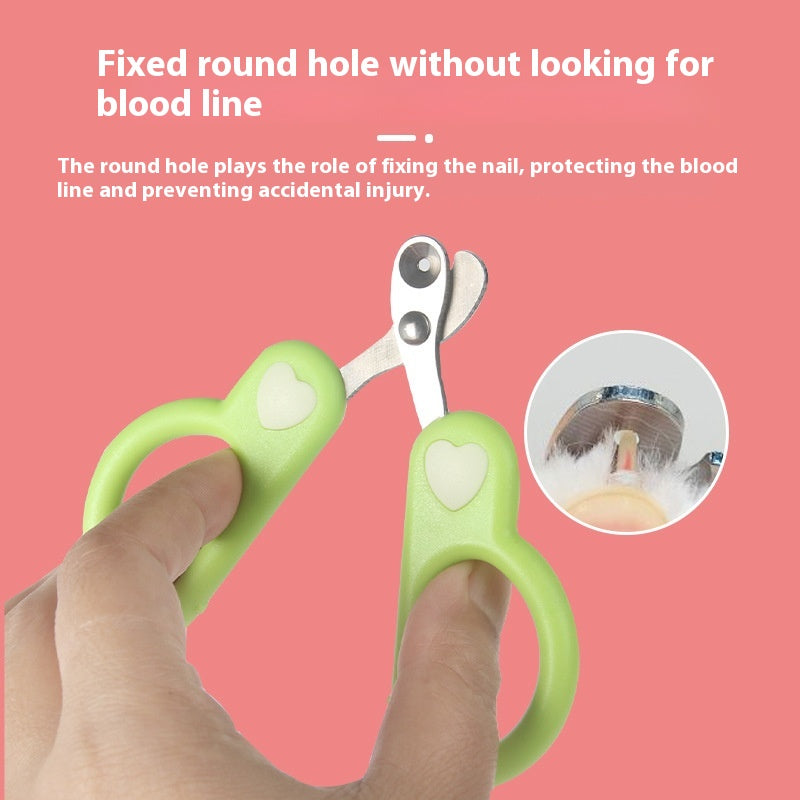 Limite du trou rond de l'animal Ligne de sang anti cisaillement Ciseaux de ongles de chat