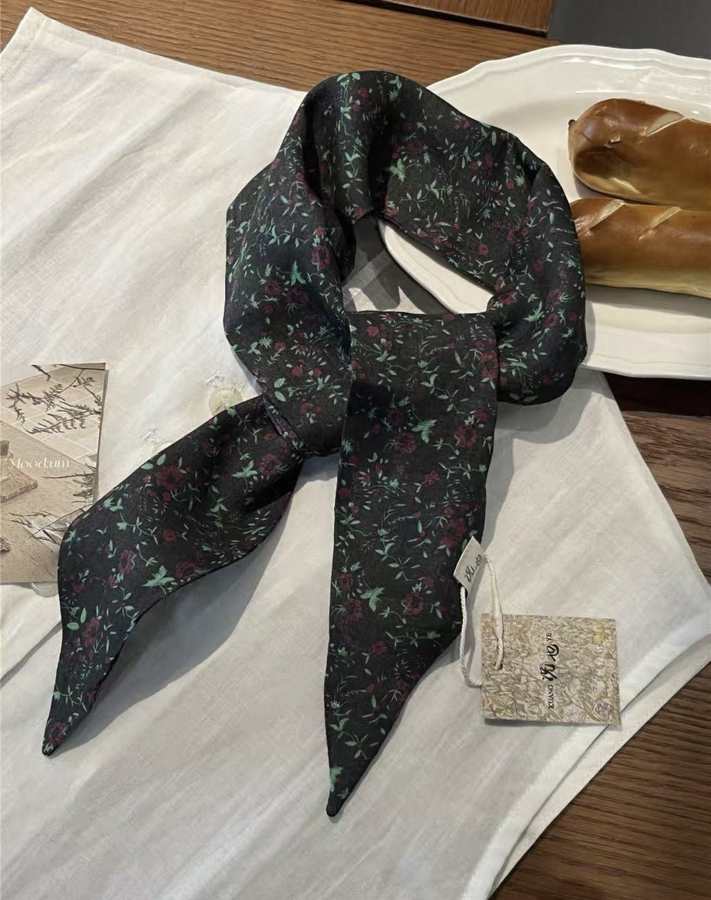 Écharpe de cou de style vintage chic polyvalente