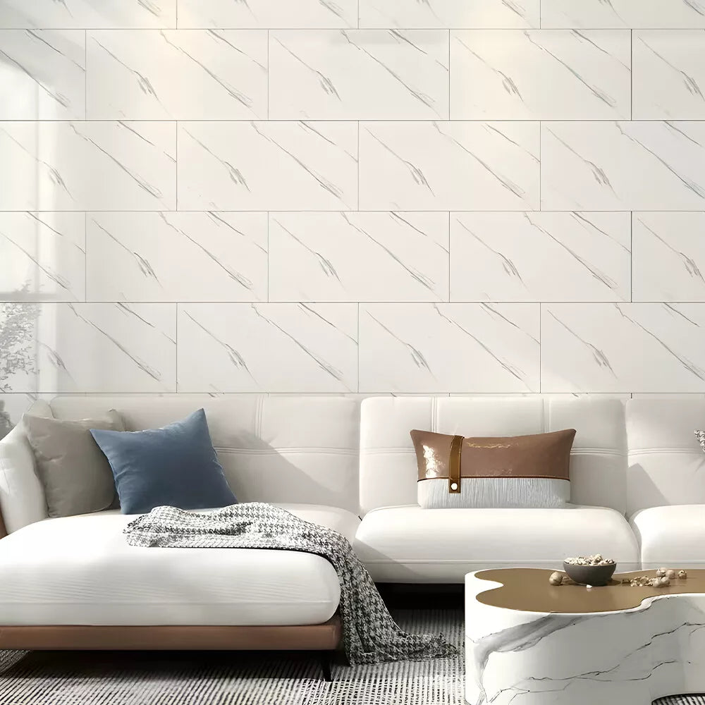 10 Stickers Carrelage en marbre autocollant pour cuisine