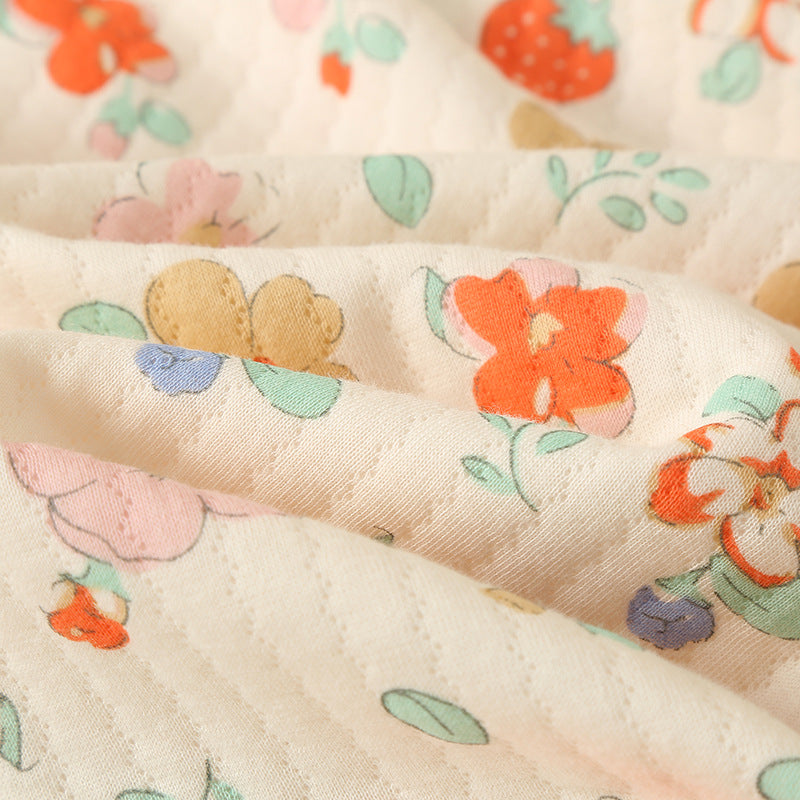 Pyjamas Lapels à la maison, lavés de trois couches