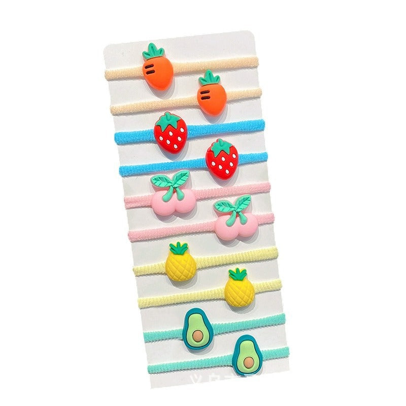 Bande en caoutchouc Femelle Reliure de cheveux pour enfants Bande de cheveux cartoon mignon Bébé cheveux amical Strin