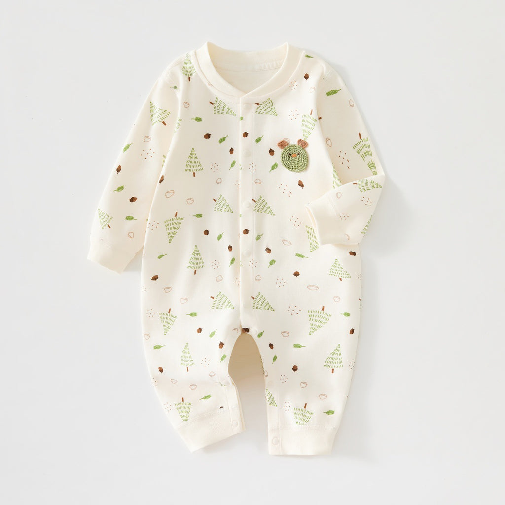 Nouveau-né Springautumn Vêtements Unisexe Bébé Onesie