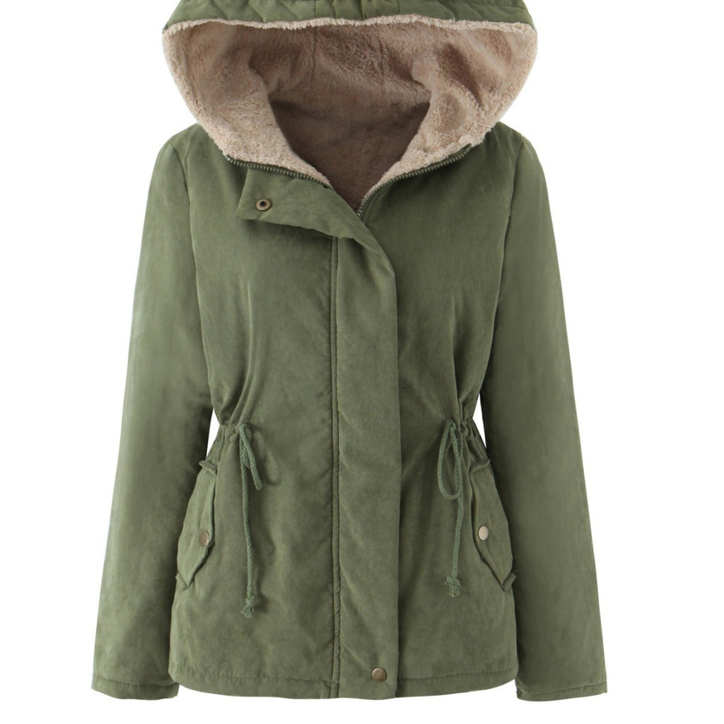 Manteau à capuche à capuche chaude pour femmes