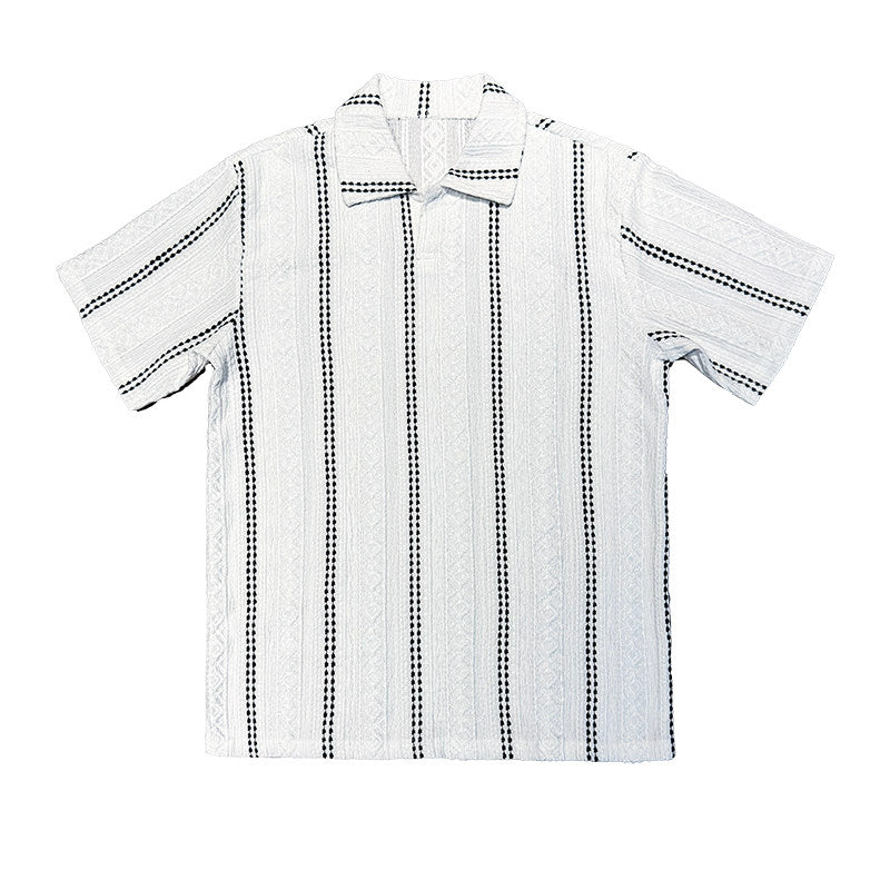 Chemise polyvalente casual élégant rayé homme