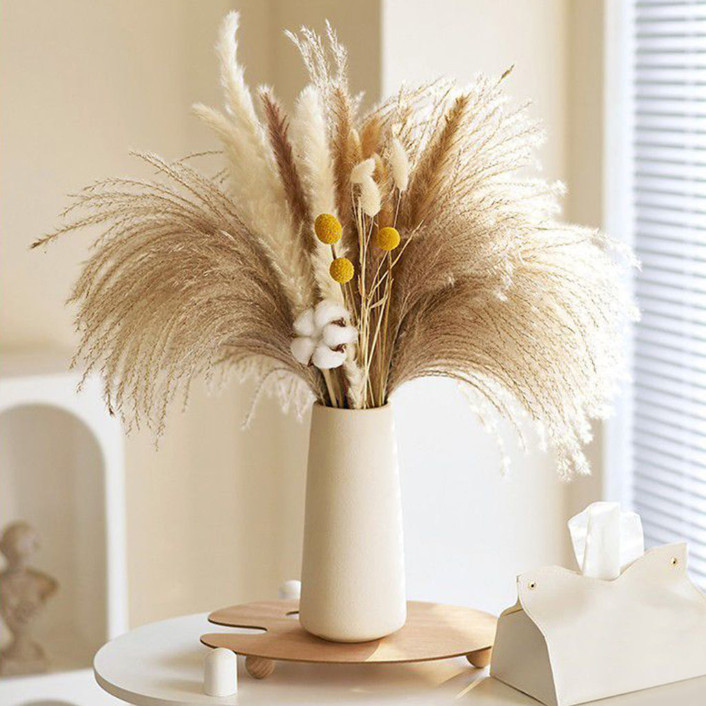 Set de décor d'herbe séchée de 20 pièces - Bouquet de fleurs séchées naturelles pour vases - Country-Sty