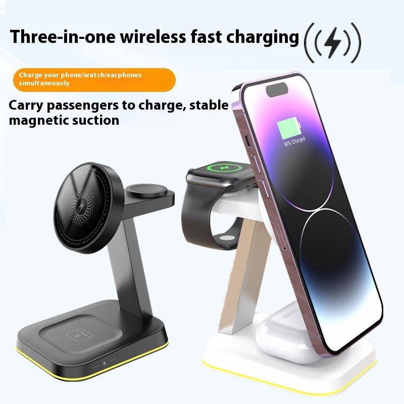 Support de bureau mobile de chargeur sans fil magnétique
