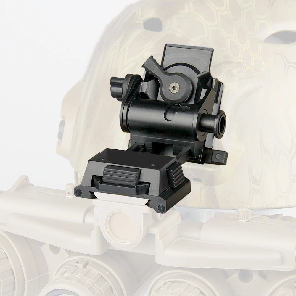 Alliage métallique L4 G24 NVG Mont du casque rapide OPS Base de rupture Terre noire forte