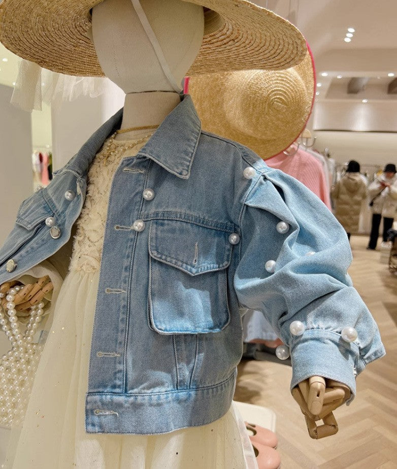 Kitten veste de denim de mode décontractée coréenne