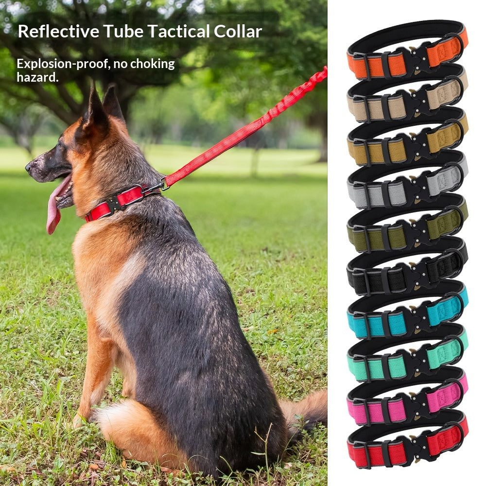 Collier de chien tactiqueHarness réfléchissant réglable