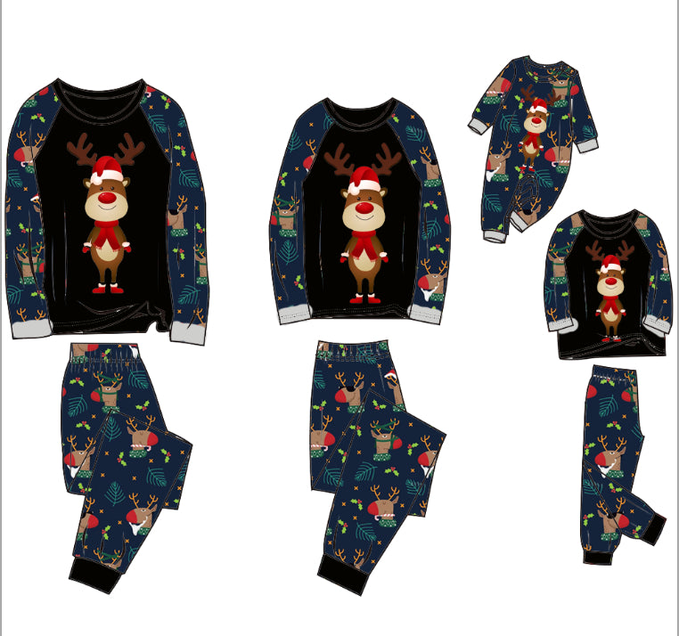 Pyjama de famille Costume bébé Noël Parent-enfant Pyjama