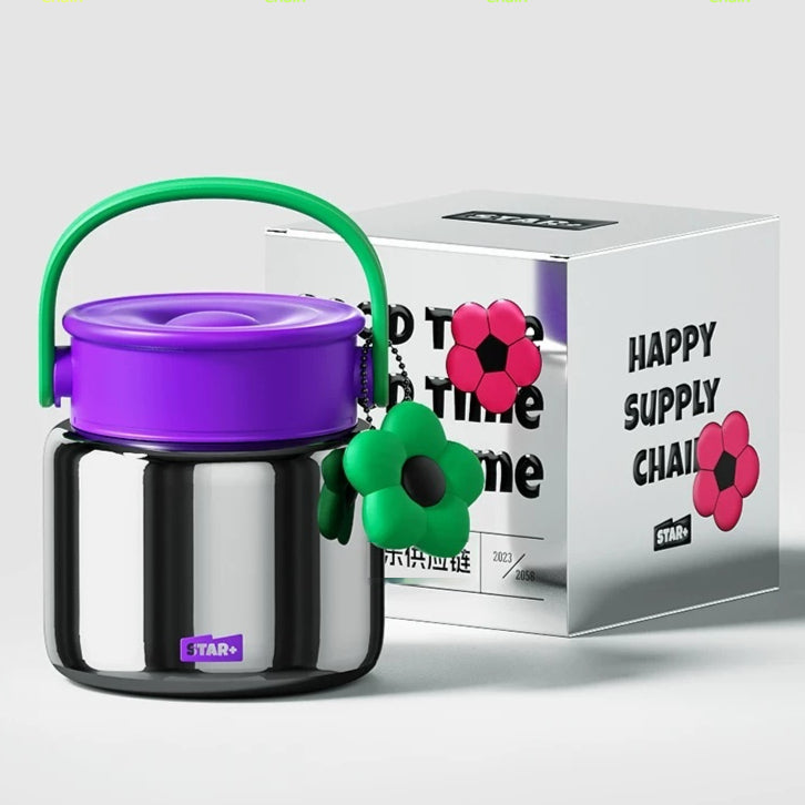Boîte à déjeuner thermique en acier inoxydable 316L