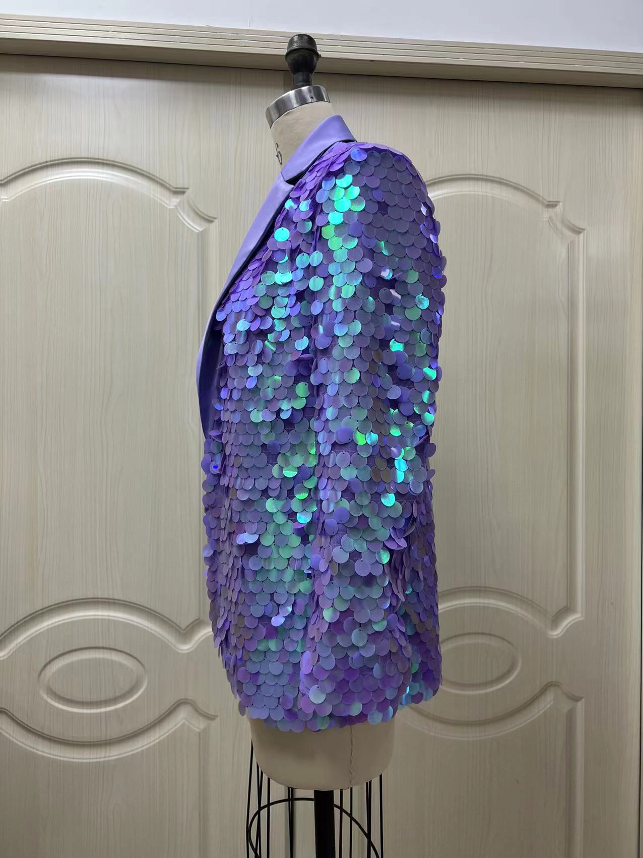 Manteau de mode à paillettes détaché Top High Dinner Party