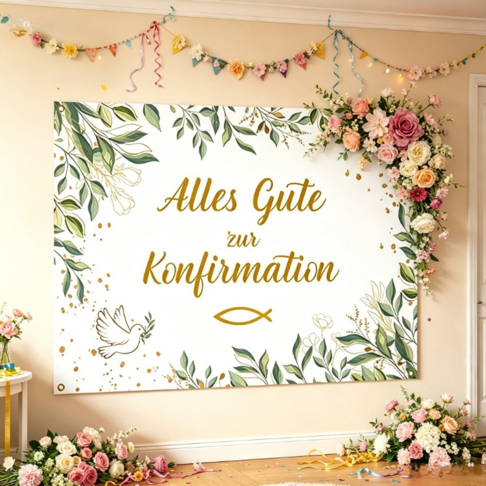 Bannière de confirmation décorative - Vêtements de fête pour les fêtes Et cérémonies