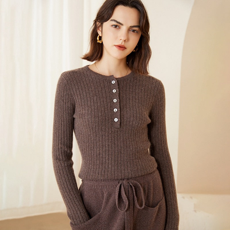 Tweater Elégant, simple et polyvalent pour femmes