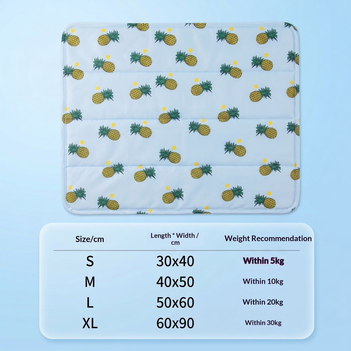 Tapis de refroidissement pour animaux de compagnie