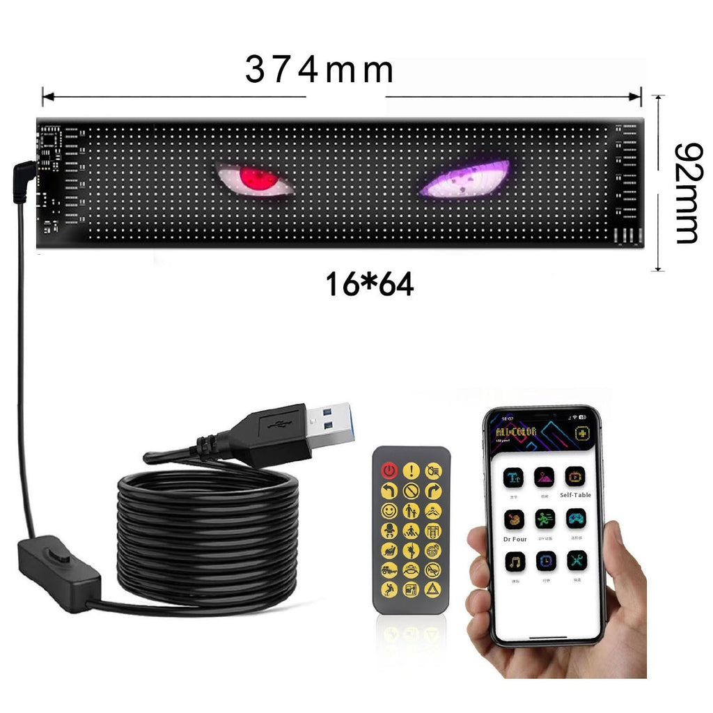 Voiture Flexible Publicité Bluetooth Smart Screen