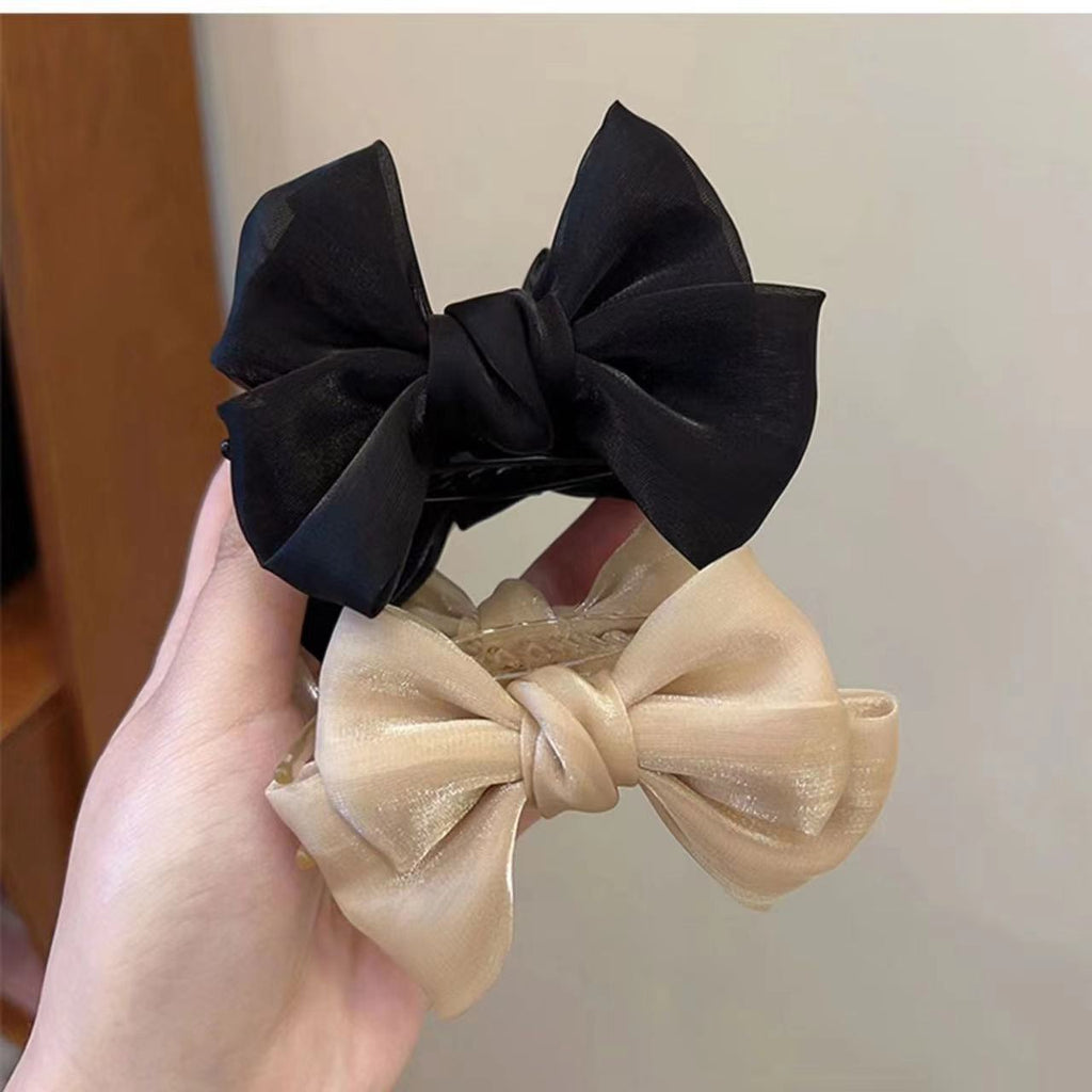 Élégant Bow Bun Grip Accessoires Female