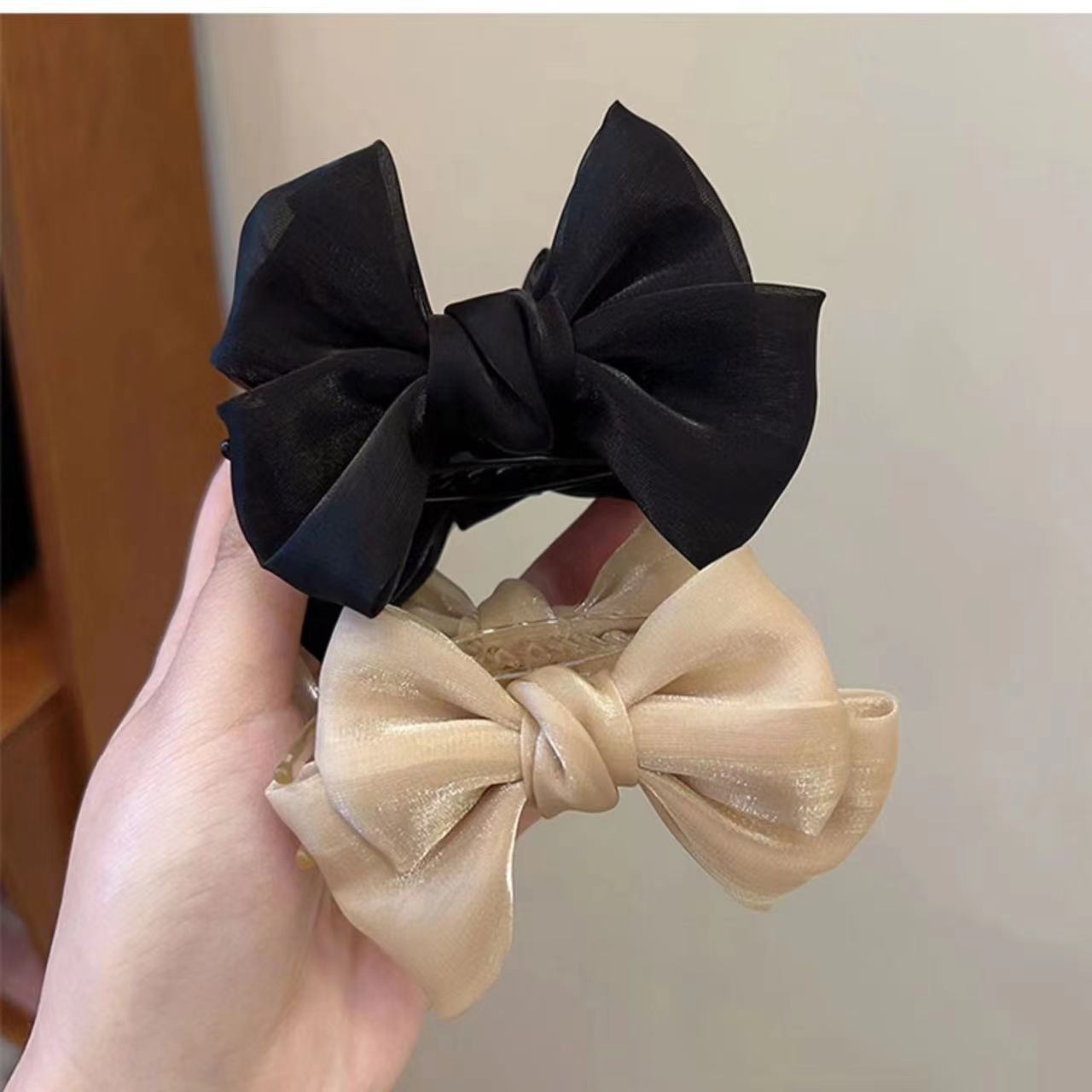 Élégant Bow Bun Grip Accessoires Female