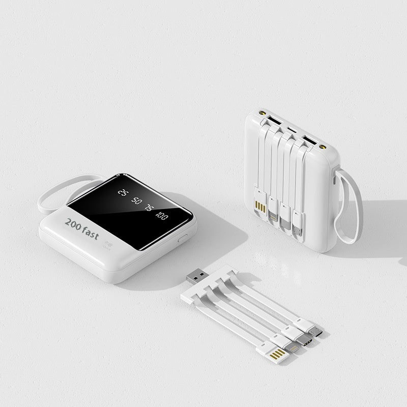 Power Bank Mini Compact Portable Mirror Chargement rapide Alimentation mobile de grande capacité