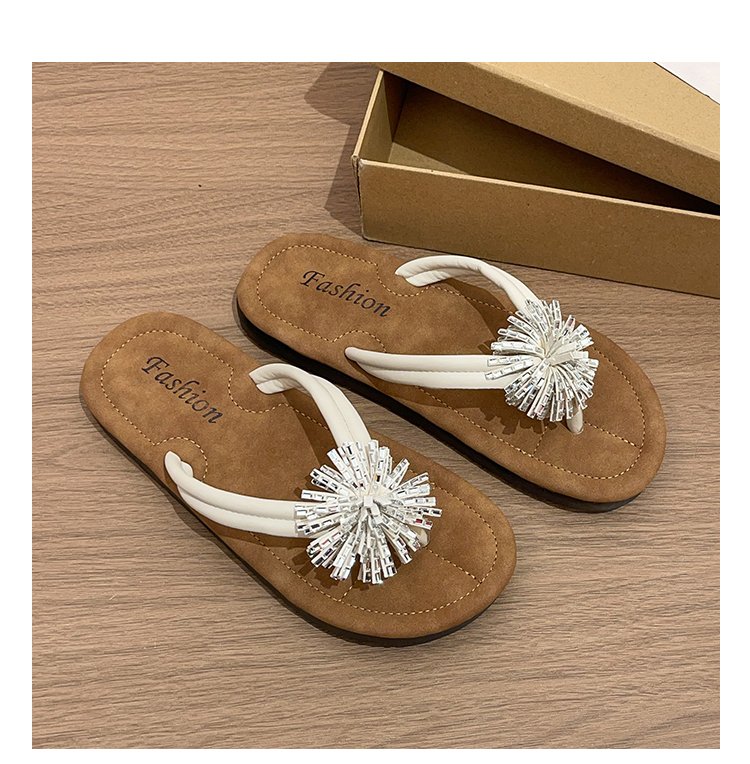 Femmes Flat Thong Flip Flops Summer Outdoor Wear Arrivée High End Clip Toe Slippers Casual