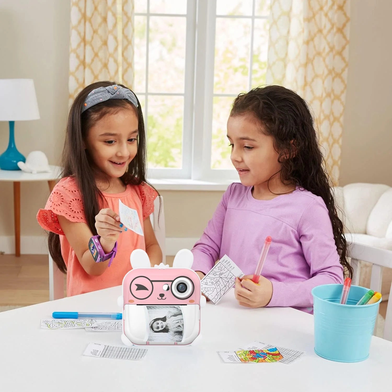 Q5 Polaroid Caméra de dessin animé numérique pour enfants