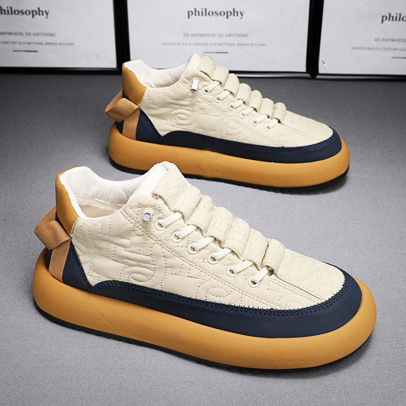 Hommes Fashionable et polyvalent en cuir Sports Casual Board Chaussures