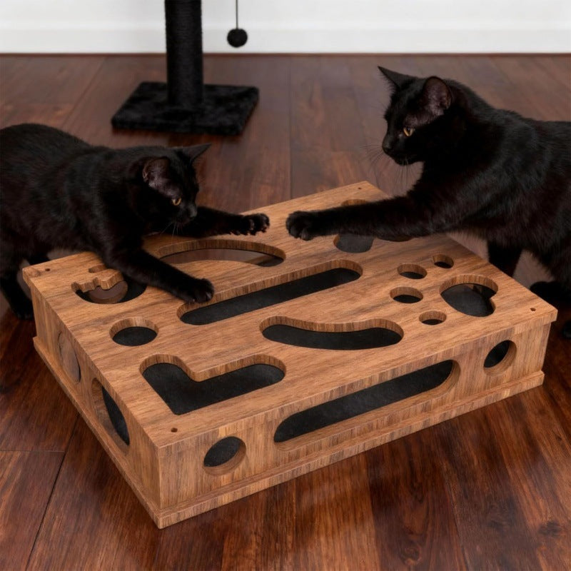Boîte à jouets Cat Scratching Puzzle Taille standard