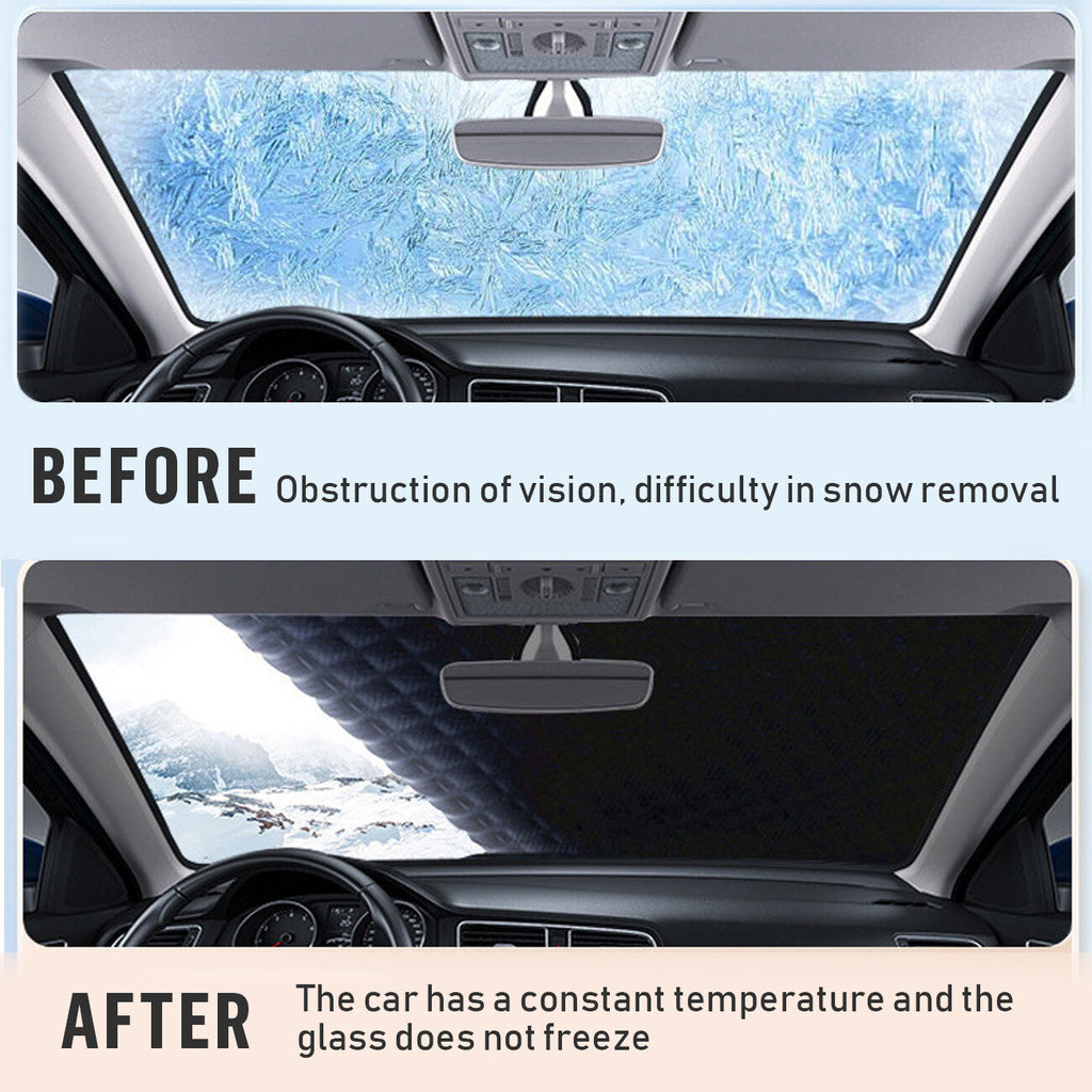 Pare-brise universel de voiture Couverture de neige Protecteur de givre magnétique hiver