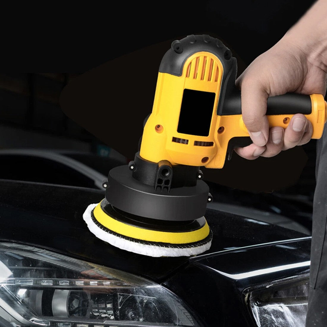 31Pcs Ponceuse électrique Ponceuse de tampon voiture Ponceuse avec kit d'éponge de polissage
