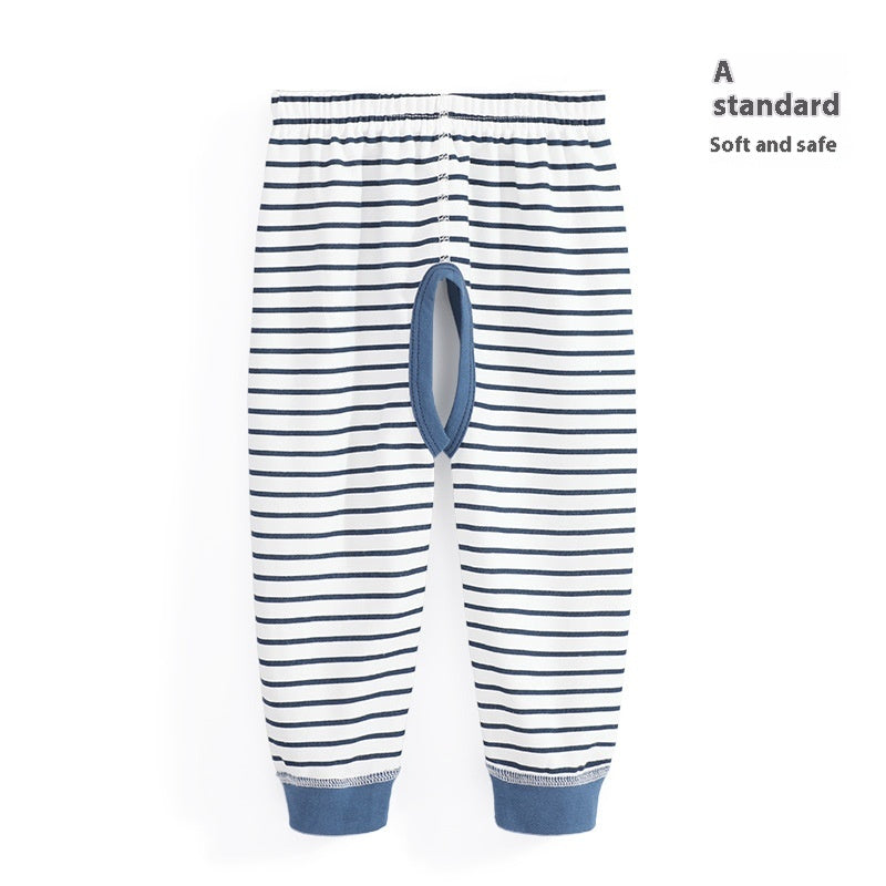 Garçon Pantalon à siège ouvert Pantalons Bébé Pantalon Pure Coton