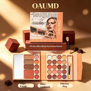 Tout-en-un Maquillage Palette Matte et Shimmer Eyeshadow Rouge à lèvres et Blush