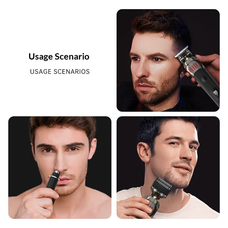 Clipper pour cheveux électriques pour hommes pour coupe de cheveux et carving