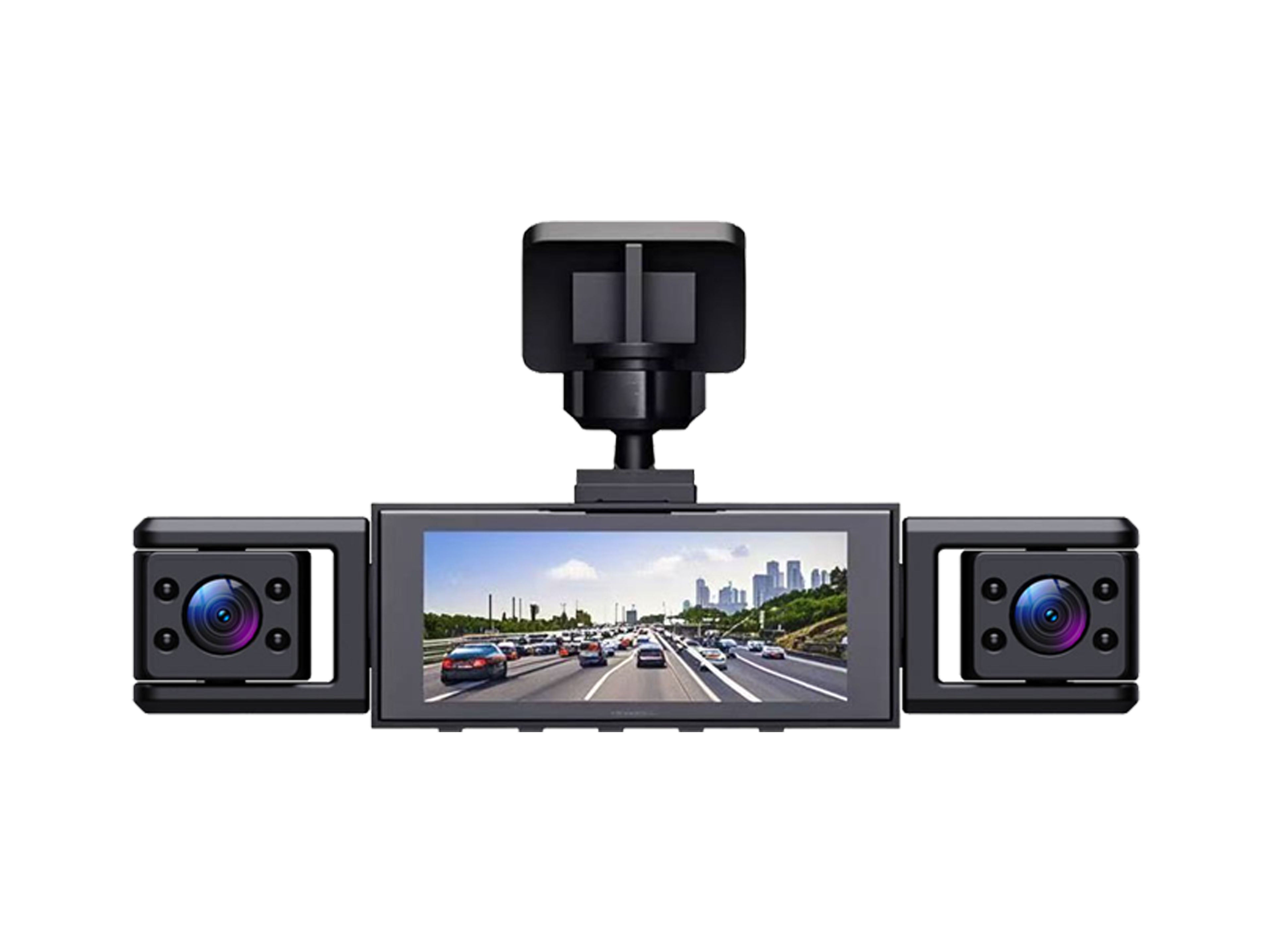 1080P enregistreur de conduite haute définition avec quatre objectifs