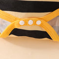 Bébé mignon petite bande d'abeilles manches longues Triangle Romper costume