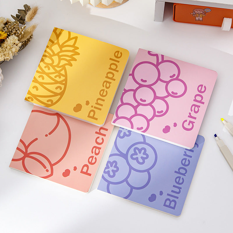 Fruit Square Notebook for Female Students