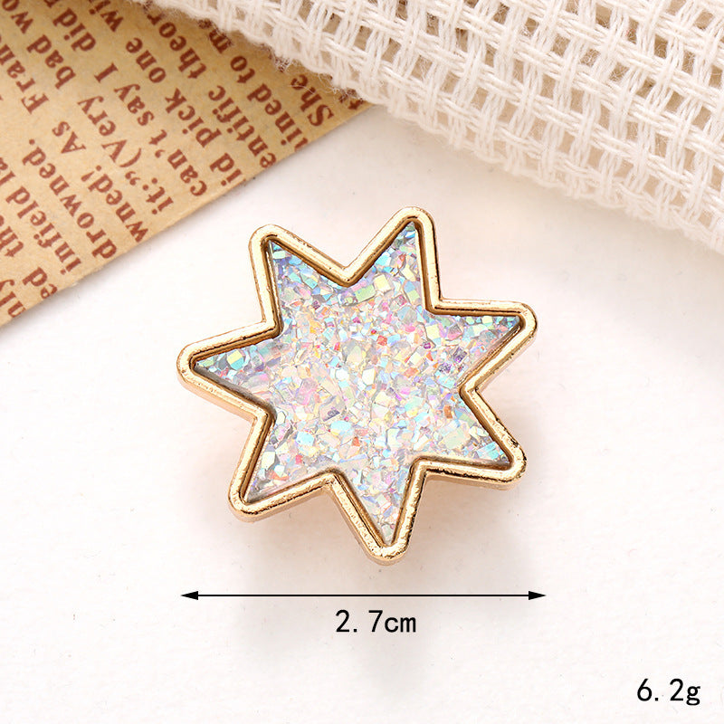 Jeans Button Trou Chaussures Diy Accessoires Bright Crystal Classic Style Ornement Accessoires