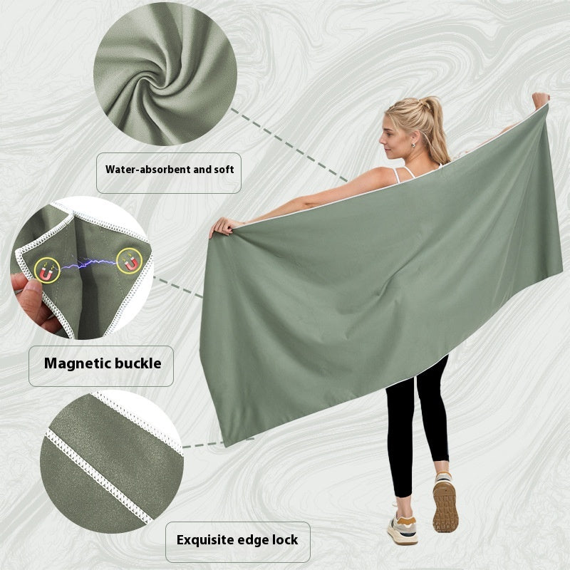 Serviette en microfibre à séchage rapide Serviette de bain polyvalente extérieure